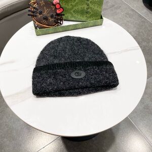 Gucci Charcoal Knit Hat